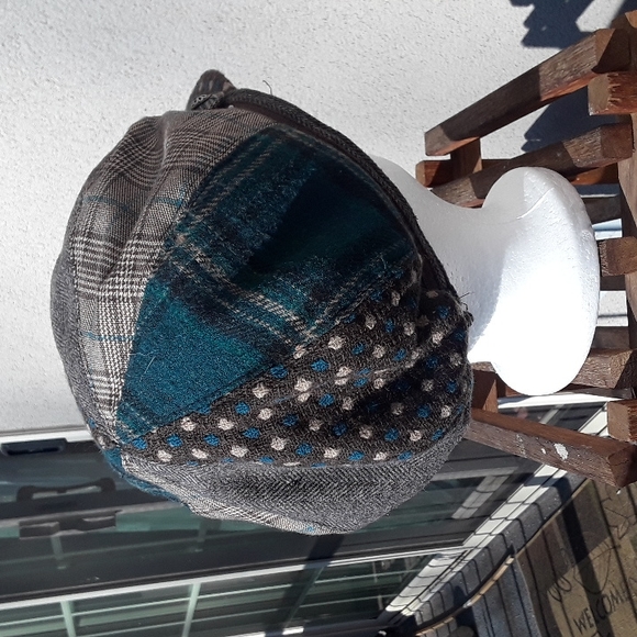 Accessorize OS Unisex cap Grey Blue  patchwork - Picture 5 of 13